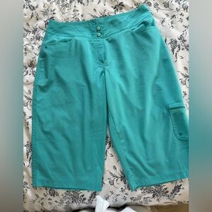 Teal / Aqua Knee-Length Shorts